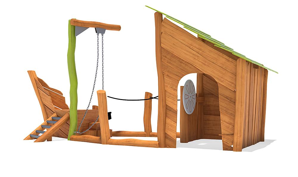 Accessible play equipment - play equipment in the shape of a ship by eibe